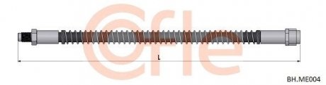 Шланг тормозной зад. (l 285mm) db e-class/s-class 04- COFLE BH.ME004