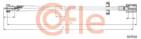 Тросик спидометра COFLE S07016