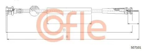 Тросик спидометра COFLE S07101