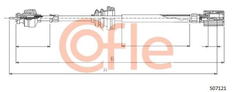 Трос спідометра COFLE S07121