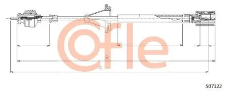 Тросик спидометра COFLE S07122
