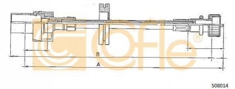 Трос спідометра COFLE S08014 (фото 1)