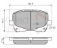 Колодка гальм. диск. toyotа саmry 2.2, 3.0 24v, 3 COMLINE ADB0904 (фото 1)