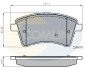 Комплект тормозных колодок, дисковый тормоз COMLINE CBP01707 (фото 1)