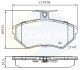 Комплект гальмівних колодок, дискове гальмо COMLINE CBP0736 (фото 1)