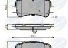 Гальмівні колодки дисків COMLINE CBP12105 (фото 1)