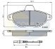 Комплект гальмівних колодок, дискове гальмо COMLINE CBP2714 (фото 1)