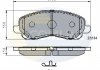 – гальмівні колодки для дисків. COMLINE CBP31256 (фото 1)