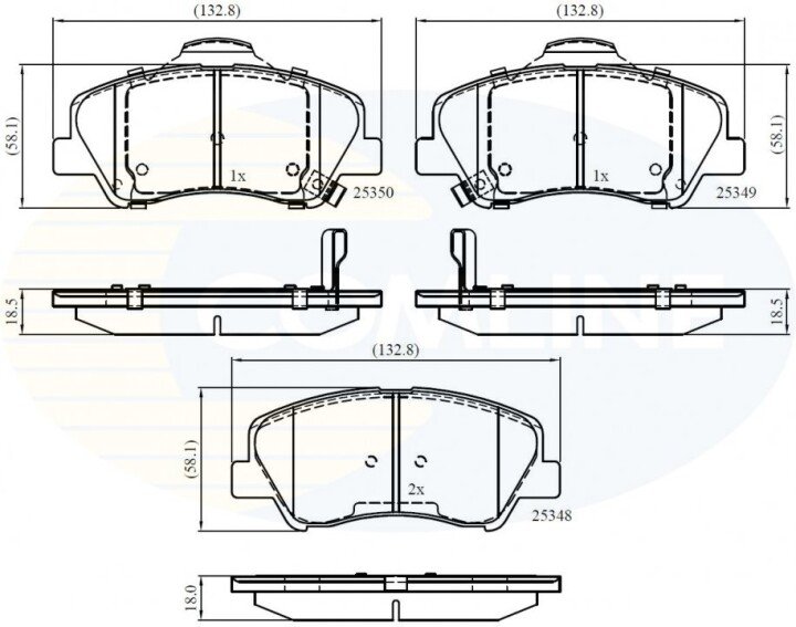 – тормозные колодки для дисков. COMLINE CBP32040 (фото 1)