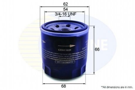 - фільтр олії (аналог wl7119/oc215) COMLINE CDH11631
