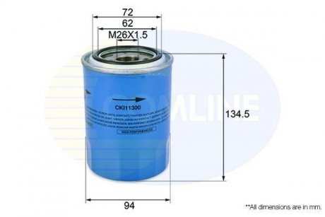 - фільтр оливи (аналог wl7450/oc526) COMLINE CKI11300