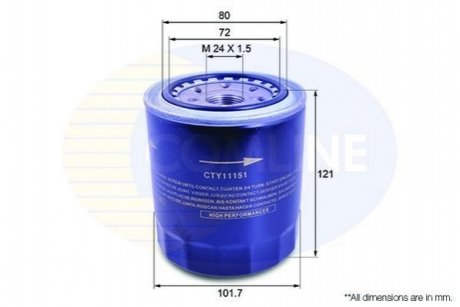 - фільтр олії (аналог wl7175/oc275) COMLINE CTY11151