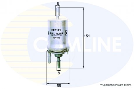 - фільтр палива (аналог wf8311/kl156/1) COMLINE EFF129