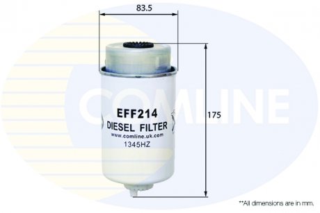 - фильтр топлива (аналог wf8339/kc204) COMLINE EFF214 (фото 1)