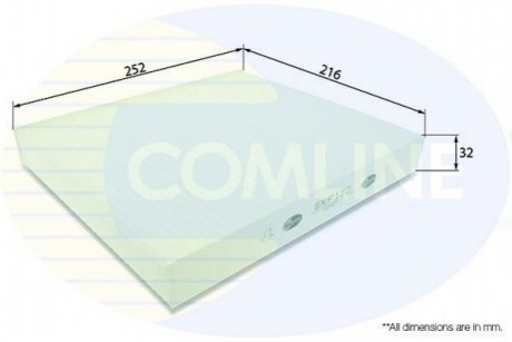 – фильтр салона (аналог wp9036/la120) COMLINE EKF122 (фото 1)