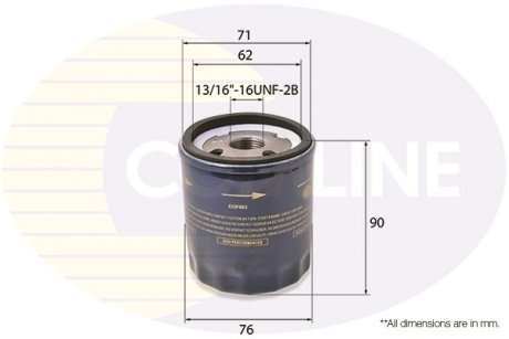 - фільтр олії (аналог wl7142/oc237/1) COMLINE EOF003 (фото 1)