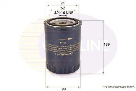 - фільтр олії (аналог wl7217/oc262) COMLINE EOF078 (фото 1)