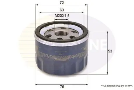 Eof078 - фильтр масла COMLINE EOF176