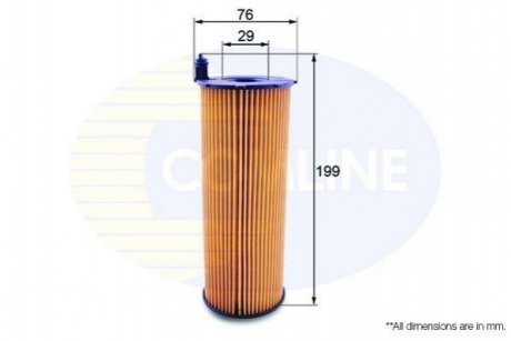 - фільтр олії (аналог wl7439/ox196/1d) COMLINE EOF182 (фото 1)