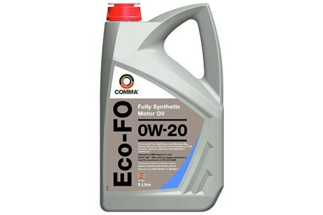 Масло двигателя ECO-FO 0W-20 5л (4шт/уп) COMMA ECOFO5L