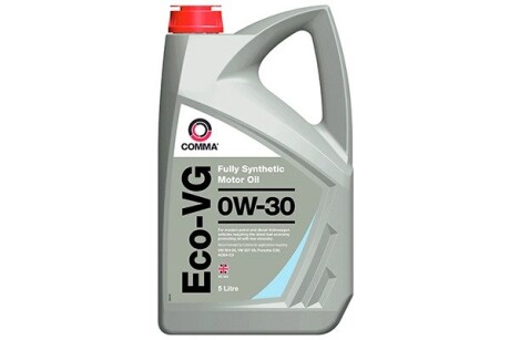 Масло двигателя Eco-VG 0W-30-5Lx1 COMMA ECOVG5L