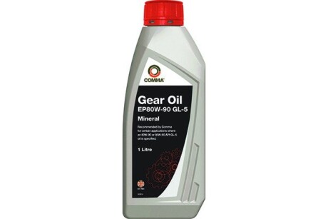 Олива трансмісійна GEAR OIL EP80-90 GL5 1л COMMA EP80901L