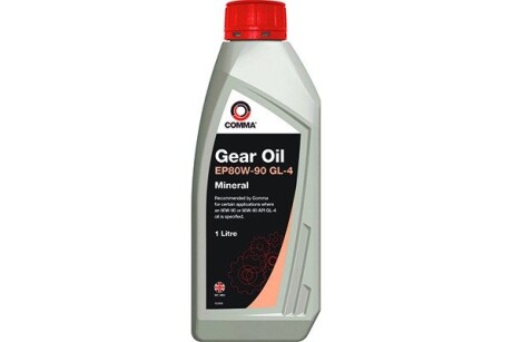 Олива трансмісійна GEAR OIL EP80-90 GL4 1л COMMA GO41L