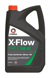 Масло моторное X-Flow Type G 5W-40 5л COMMA XFLOWG5W40SYNT5L