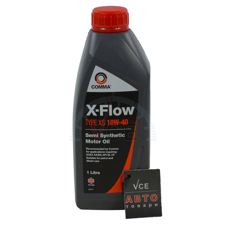 Моторна Олива X-Flow Type XS 10W-40 1л COMMA XFLOWXS10W40SEMI1L (фото 1)