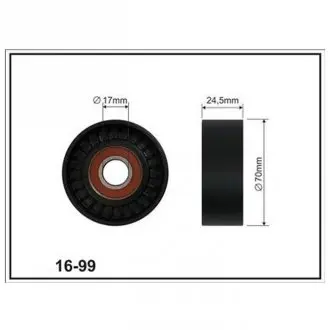 Cx vw натяжитель ремня(17x70x24)(пл) 1,9tdi audi a3fordseatskoda COMPLEX AUTOMOTIVE BEARINGS Sp.z.o.o. CX1699