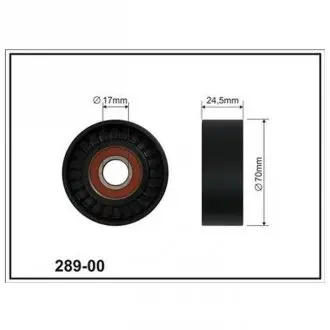 Cx vw ролик натяжной(17x70x25)(пл) passat 2,0fsi 05-. COMPLEX AUTOMOTIVE BEARINGS Sp.z.o.o. CX28800