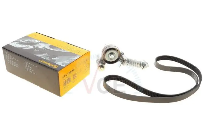 Комплект ремня генератора chevrolet aveo/opel adam/mokka 1.2-1.4 11- CONTITECH 6PK1390K2 (фото 1)