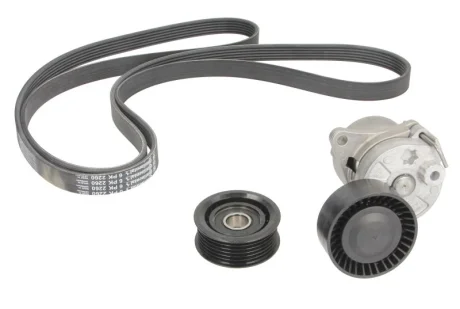 Комплект поліклінових ременів (з роликами) mercedes c(cl203), ct-model(s203), c(w203), clk(c209), s(w220) 2.1d-3.2d 08.99-05.09 CONTITECH 6PK2260K2