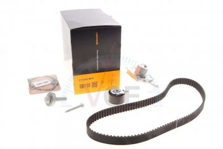 Водяной насос + комплект зубчатого ремня CONTITECH CT1035WP2 (фото 1)