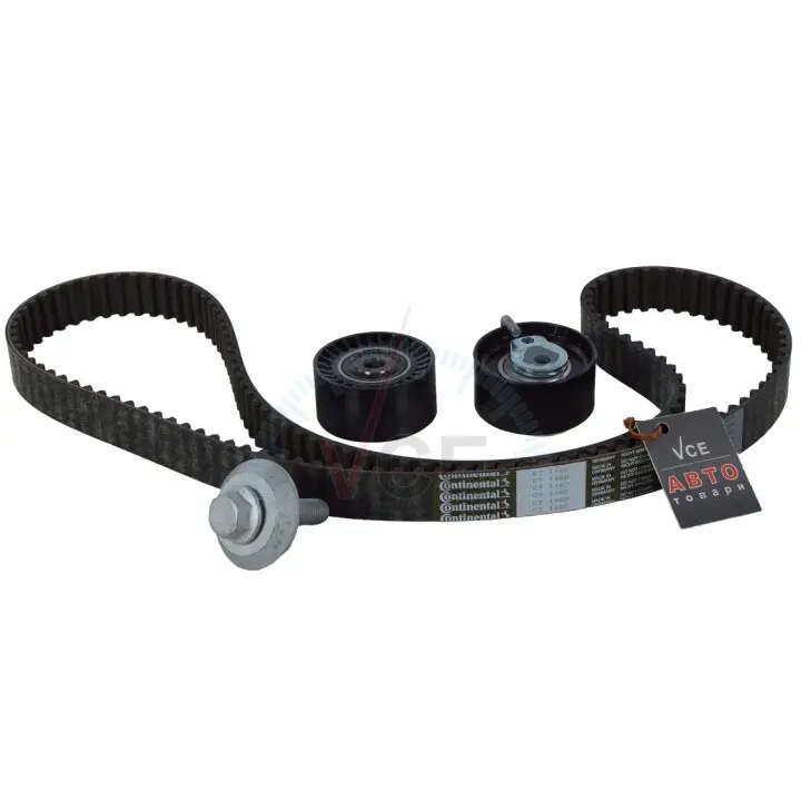 Роликовий модуль натягувача ременя (ролик, ремінь) CONTITECH CT1162K5 (фото 1)