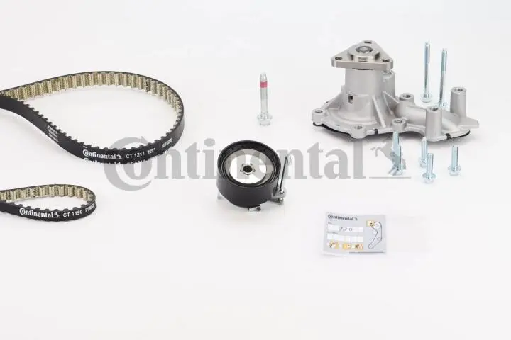 Фото 1 - Комплект ремня грм + насос CONTITECH CT1211WP2PRO Комплект ремня грм + насос CONTITECH CT1211WP2PRO (фото 1)