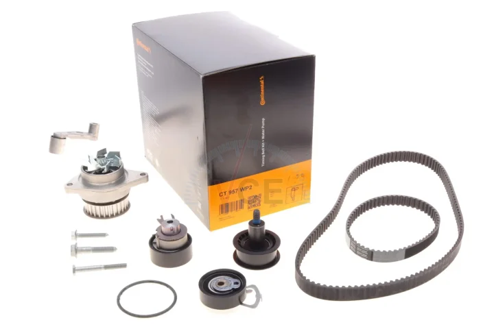 Водяний насос + комплект зубчастого ременя CONTITECH CT957WP2 (фото 1)