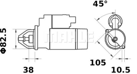 Комплект болтов, ременный шкив - коленчатый вал. CONTITECH MS43