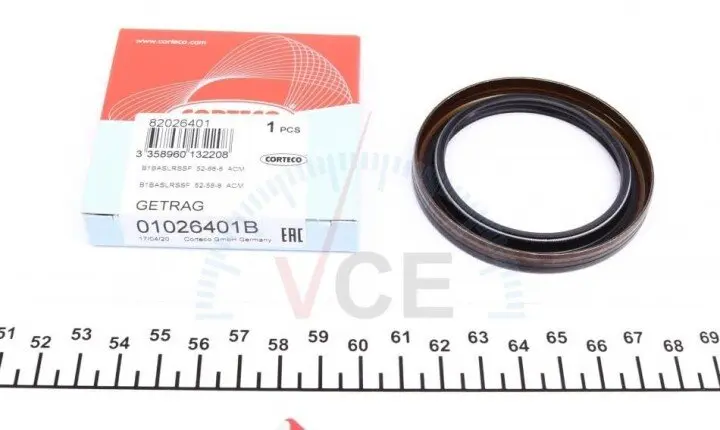 Уплотняющее кольцо, ступенчатая коробка. CORTECO 01026401B (фото 1)