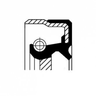 Уплотняющее кольцо; ступенчатая коробка; уплотняющее кольцо, дифференциал CORTECO 01033854 (фото 1)