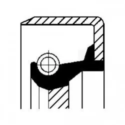 Уплотняющее кольцо, коленчатый вал; уплотняющее кольцо, дифференциал CORTECO 12011279