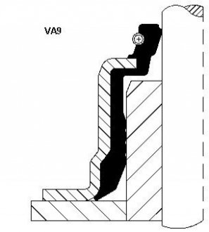 Кільце ущільнювача, стрижень кла CORTECO 12027580 (фото 1)