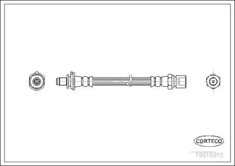 Гальмівні шланги CORTECO 19018915