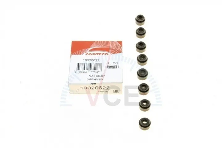Фото 1 - Комплект прокладок, стержень клапана CORTECO 19020622 Комплект прокладок, стержень клапана CORTECO 19020622 (фото 1)