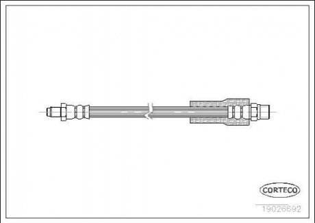 Тормозные шланги CORTECO 19026692