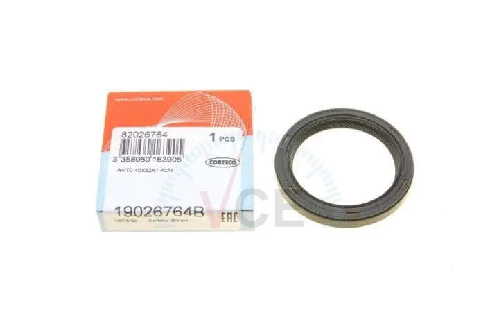 Уплотняющее кольцо, коленчатый вал; уплотняющее кольцо, распределительный вал CORTECO 19026764B (фото 1)