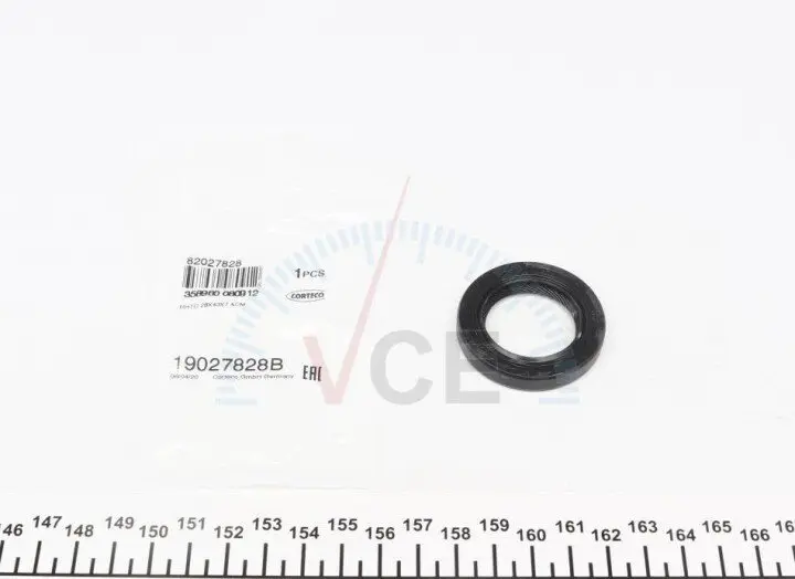 Уплотняющее кольцо; ступенчатая коробка передач; уплотняющее кольцо, дифференциал CORTECO 19027828B (фото 1)