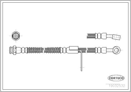 Гальмівні шланги CORTECO 19032532