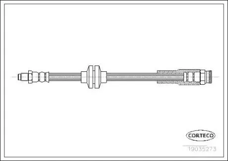 Шланг тормозной CORTECO 19035273