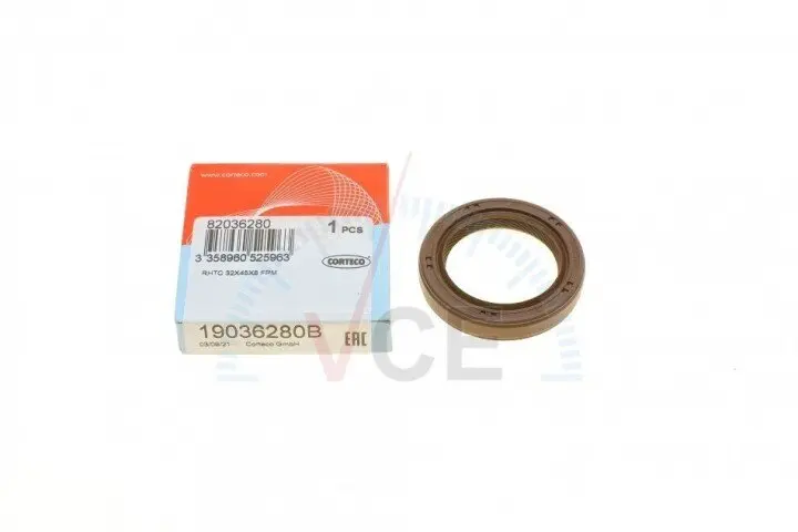 Кільце, що ущільнює, диференціал; кільце ущільнювача, розподільний вал CORTECO 19036280B (фото 1)